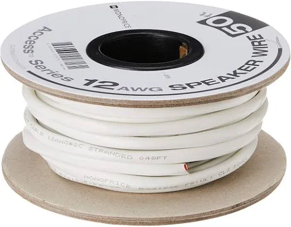 Monoprice 2 Conductor Speaker Wire CL2 Rated