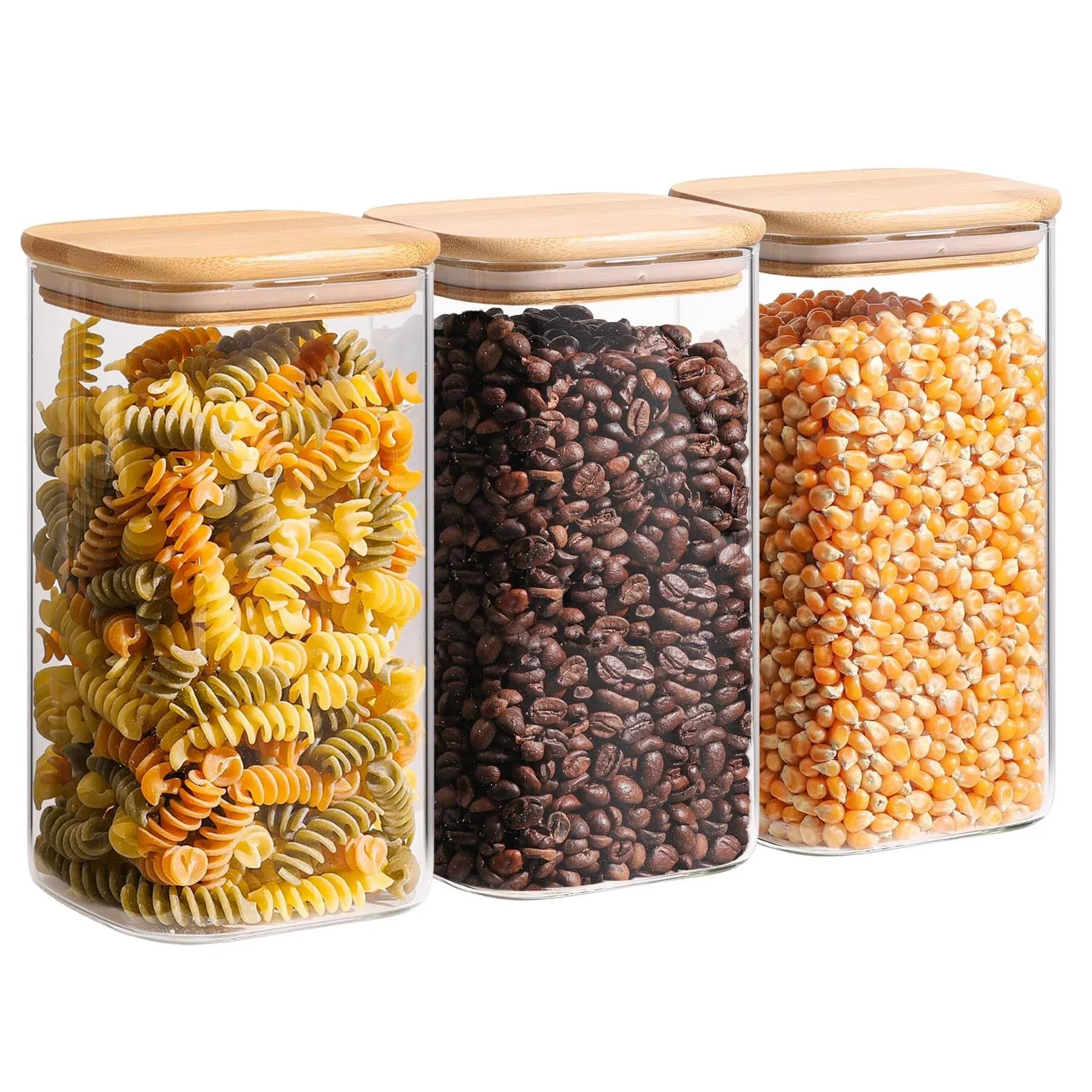 ComSaf 44oz Glass Storage Containers with Lids