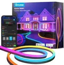 Govee RGBIC Outdoor Neon Rope Lights H61A8 - Waterproof, 32.8ft New!! Open box