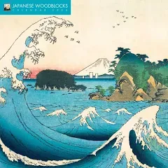 Japanese Woodblocks Wall Calendar 2025