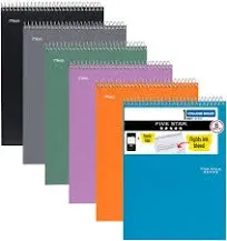 Five Star Top Bound Note Pad 1 Subject College Ruled 8 12 x 11 6 Pack