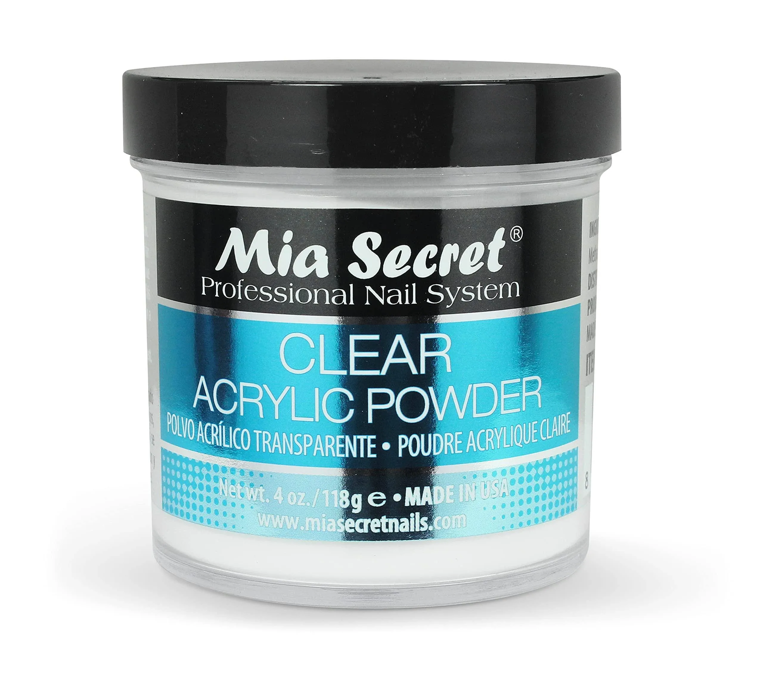 Mia Secret Clear Acrylic Powder (4oz) 