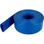 VEVOR Discharge Hose 3"x 53' PVC Lay Flat Hose Backwash Drain Hose Blue