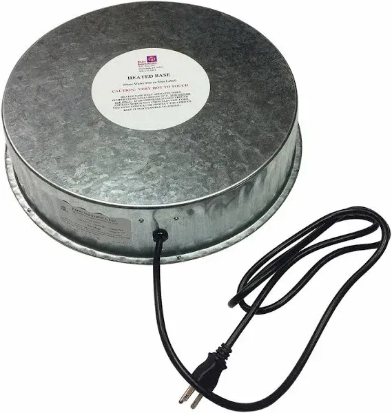 Farm Innovators HP-125 125W Heated Base for Poultry Water Basin - Metal