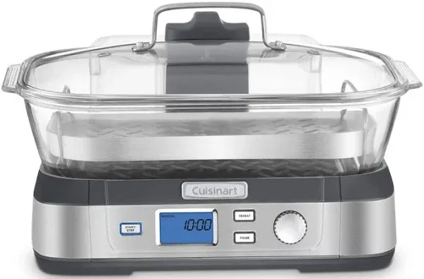 Cuisinart STM-1000C Cook Fresh Digital Glass Steamer, Silver