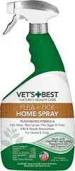 Vet&#039;s Best Flea and Tick Home Spray Flea Treatment for Dogs/Cats 32oz