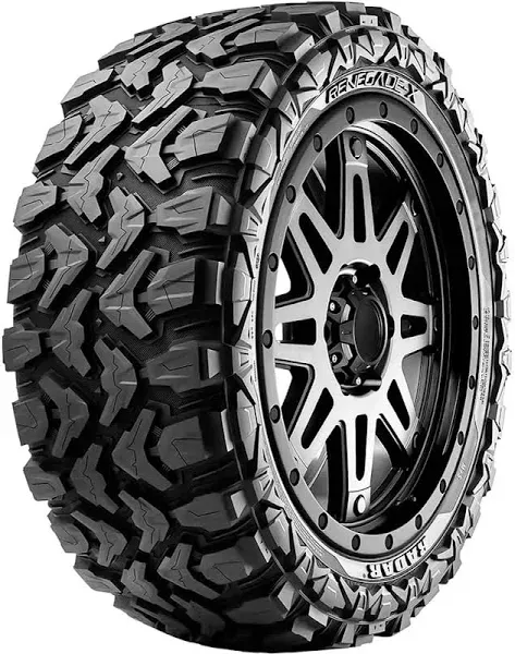 Anthem Off-Road Liberty Satin Black 17x9 -12mm with Radar Renegade X 35x12.50R17LT | A834179071045D | RACSTH0056