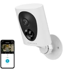 virtavo VistaFlask 2K Security Cameras Wireless Outdoor, Battery Powered, AI Motion Detection, for Home Security, Starlight Lens for Colorful Night Vision, 2-Way Audio, Weatherproof, Cloud/SD Storage