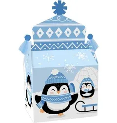 Big Dot of Happiness Winter Penguins Treat Box Party Favors