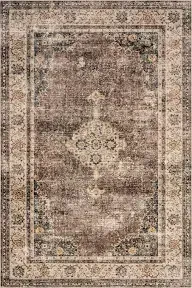 Lauren Liess x Rugs USA Rosewood Vintage Machine Washable Area Rug