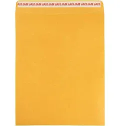 Pack Of 50 JAM 130342351 Brown Open End Envelopes With Peel And Seal Closure New