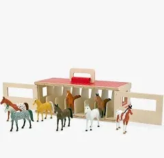 Melissa & Doug Take-Along Show-Horse Stable