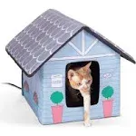 Outdoor Heated Kitty House Cat Shelter Cottage