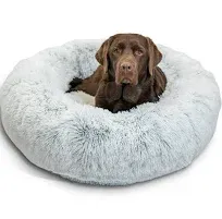 Best Friends by Sheri The Original Calming Donut Dog Bed Shag Fur