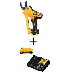 DEWALT Battery Pruner Kit 20V MAX Cordless Curved Shaft w/ 3Ah Battery + Charger