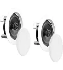 New PYLE PRO PDIC61RD 6.5&#039;&#039; White 250 Watts  2 Way In ceiling Wall Speakers