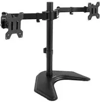  Dual LED LCD Monitor Mount, Free-Standing Desk Stand 13&#034; - 32&#034; screens Black