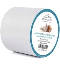 Anti Cat Scratch Tape, 4&#034; x 30Yds, Transparent, Double Sided, Furniture Prote...