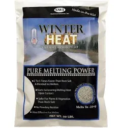 Winter Heat Calcium Chloride Pellets, 50 lbs.