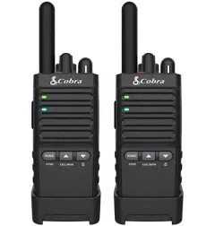 COBRA Pro Business Radio 22-Channel Rechargeable Walkie Talkies (PAIR) PX655 NEW