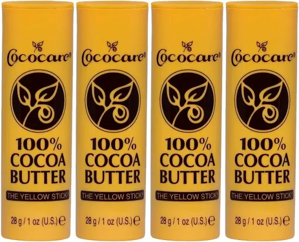 Cococare 100% Cocoa Butter Stick 1 oz (Pack of 4)