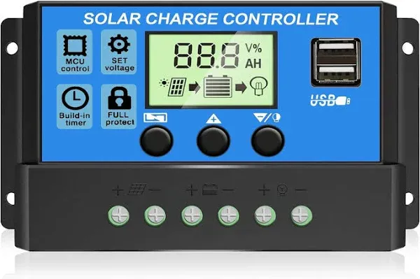 Depvko Upgraded 30A Solar Charge Controller