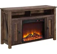 Farmington Dark Brown 50&#034; Electric Fireplace TV Console