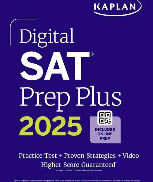 Digital SAT Prep Plus 2025: Includes 1 Full Length Practice Test, 700+ Practice Questions