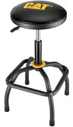 CAT Heavy-Duty Pneumatic Shop Stool, Wrinkle Powder Coat Finish 980815ECE