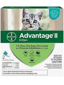 Advantage II Flea Treatment for Kittens