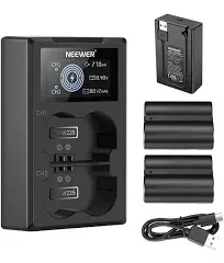 NEEWER NP-W235 Camera Battery Charger Set for Fujifilm X-T5 X-T4 GFX 100S X-H2S