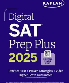 Digital SAT Prep Plus 2025: Includes 1 Full Length Practice Test, 700+ Practice Questions