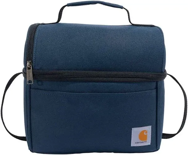 Carhartt Insulated 12 Can Two Compartment Lunch Cooler Blue. New. # C10304