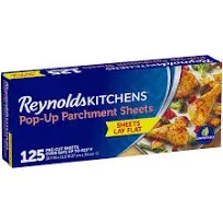 Reynolds Kitchens Parchment Paper Sheets Pop Up 10.7 Inch X 13.6 Inch - 30 Count