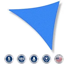 LOVE STORY 12' x 12' x 12' Triangle Sun Shade Sail Canopy UV Block Sunshade for Outdoor Patio Garden Backyard, Sand (We Make Custom Size)