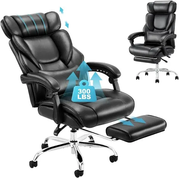 COLAMY Office Chair with Footrest