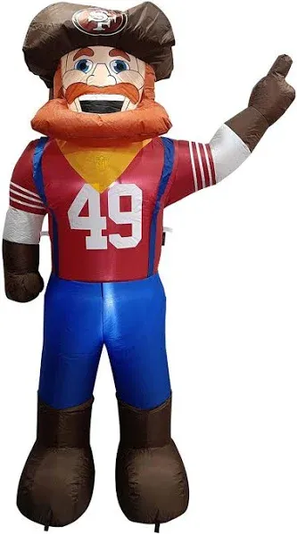 7&#039; Air Blown LED Inflatable NFL San Francisco 49er&#039;s Sourdough Sam Mascot