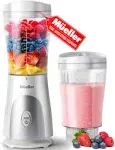 Mueller Personal Blender for Shakes and Smoothies with 15 Oz Travel Cup and L...