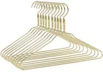 Gold Aluminum Metal Coat Hangers Heavy Duty Suit Hangers