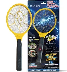 DEVOGUE Electric Fly Swatter Bug Zapper Battery Operated Flies Killer Indoor & Outdoor Pest Control Mosquito and Insect Catcher Racket