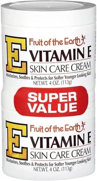 3 Pack Fruit Of The Earth Vitamin E Skin Care Cream, 4 oz