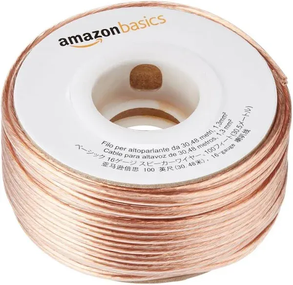 Amazon Basics 16-Gauge Speaker Wire Cable