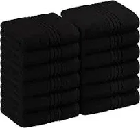 Utopia Towels - Luxury Washcloths Set 12 x 12 Inches Dark Brown - 700 GSM 100%