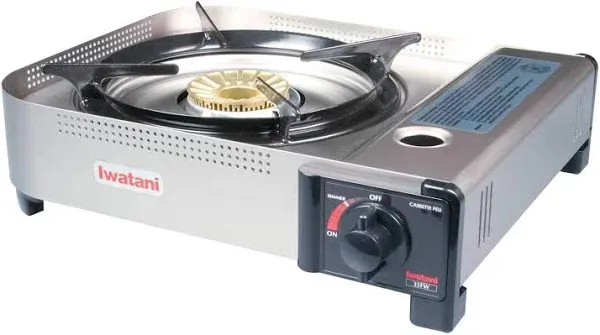 Iwatani 35FW Single-Burner Butane Portable Cooktop Indoor & Outdoor Cooking Stove Medium