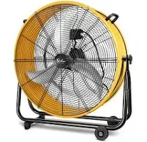 Simple Deluxe Heavy Duty Metal Industrial Drum Fan, 3 Speed Floor Fan for Warehouse, Workshop, Factory and Basement