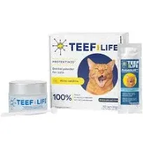 TEEF! Protektin30 Powder Water Additive Dental Kit for Cats, 30 Servings