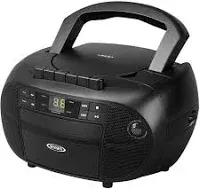 Jensen Portable Stereo Cassette Recorder & CD Player with AM/FM Radio