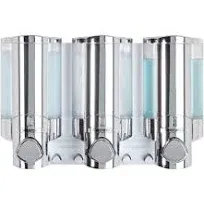 Better Living Products 76345 AVIVA Three Chamber Dispenser, Chrome