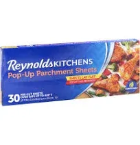 (3 pack) Reynolds Kitchens Pop-Up Parchment Paper Sheets, 10.7 x 13.6 inches, 35 Count