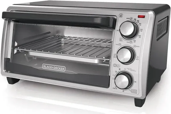 Black &amp; Decker 4-Slice Toaster Oven 1150W Gray Model TO1700SG